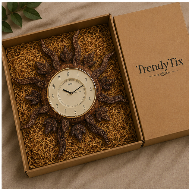 Leaf Radiance Handcrafted wooden Watch