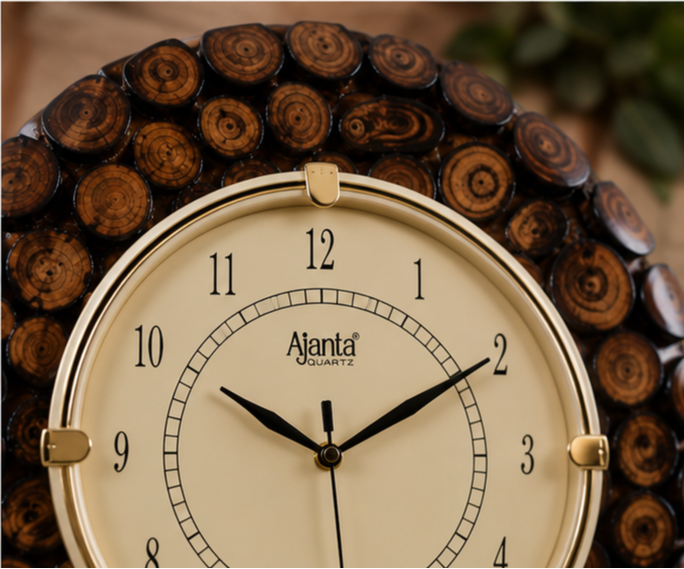 Timber Halo Handcrafted Wooden Clock