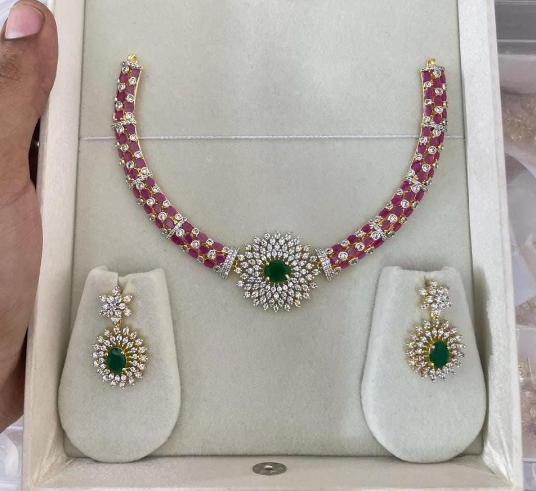 Premium Handcrafted Trendy Necklace Set- - Celebrity Style