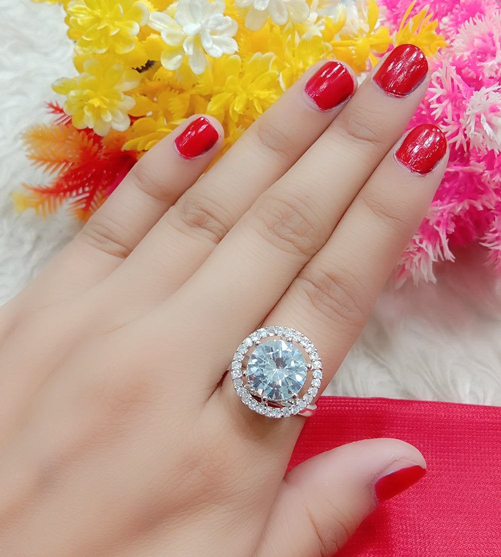 FREE GIFT Handcrafted Premium American Diamond Ring 999