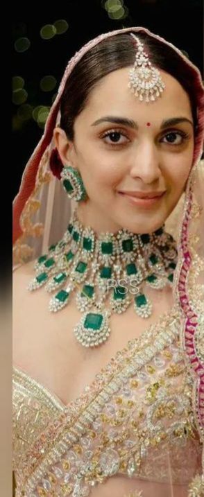 Kiara Advani Inspired Veshakart Premium Handcrafted American Diamond Necklace Set