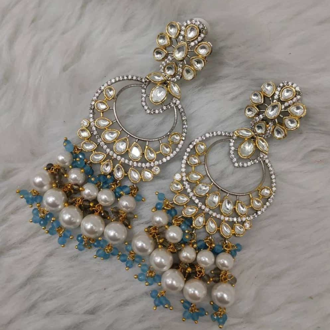 Veshakart Premium Kundan Handcrafted Earrings