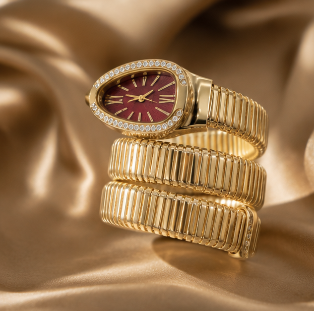 Luxora Gold Bracelet Watch - brown