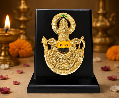 24K Gold Plated Lord Khatu Shyam ji Idol