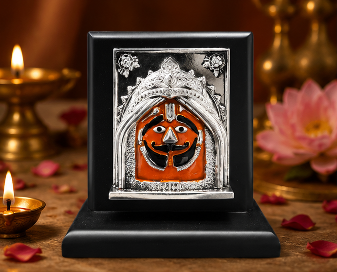999 Silver Plated Lord Salasar Balaji Idol