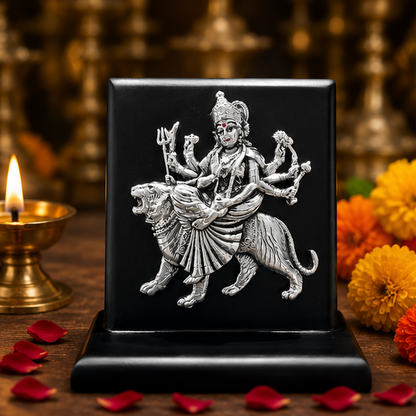 999 Silver Plated Durgaji Idol