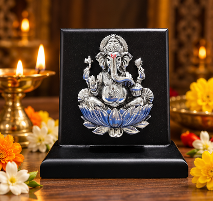 999 Silver Plated Ganesha Ji  Idol