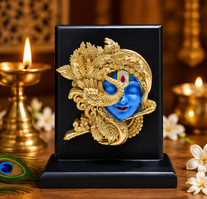 24K Gold Plated Lord Krishnaji  Idol