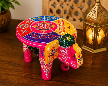 Handcrafted & Hand Painted Heritage Elephant - pink