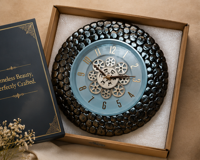 Steampunk Heritage Wall Wooden Wall Clock – Handcrafted