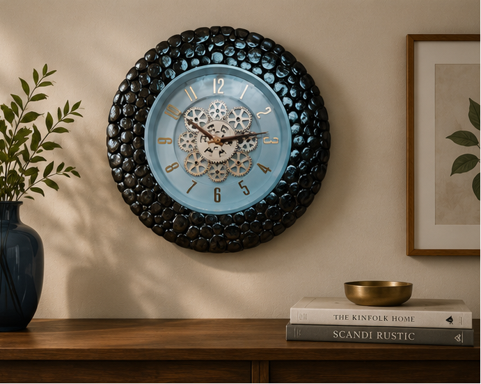 Steampunk Heritage Wall Wooden Wall Clock – Handcrafted