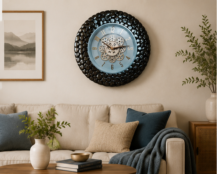 Steampunk Heritage Wall Wooden Wall Clock – Handcrafted