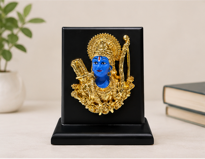 24K Gold Plated Lord Ram Idol Shyam Colour