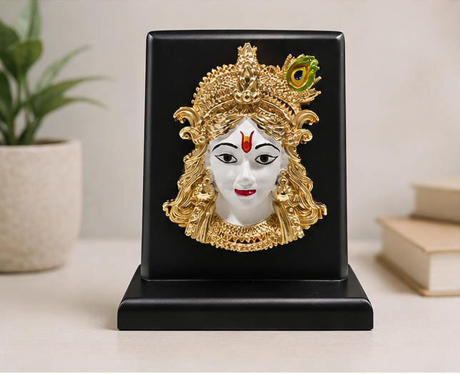 24K Gold Plated Lord Krishna Idol