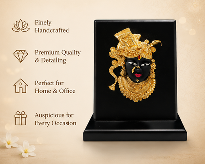 24K Gold Plated Lord Shreenathji Idol