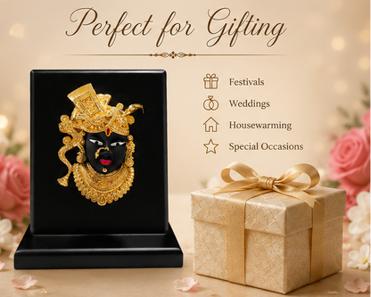 24K Gold Plated Lord Shreenathji Idol