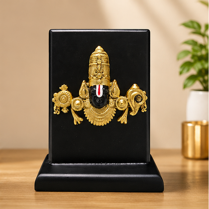 24K Gold Plated Lord Venkateswara Balaji Idol