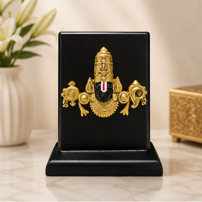24K Gold Plated Lord Venkateswara Balaji Idol