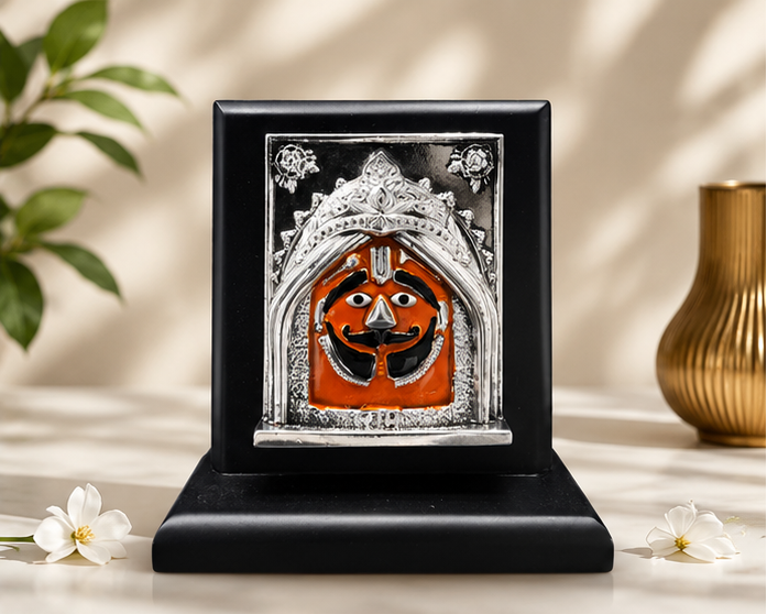 999 Silver Plated Lord Salasar Balaji Idol