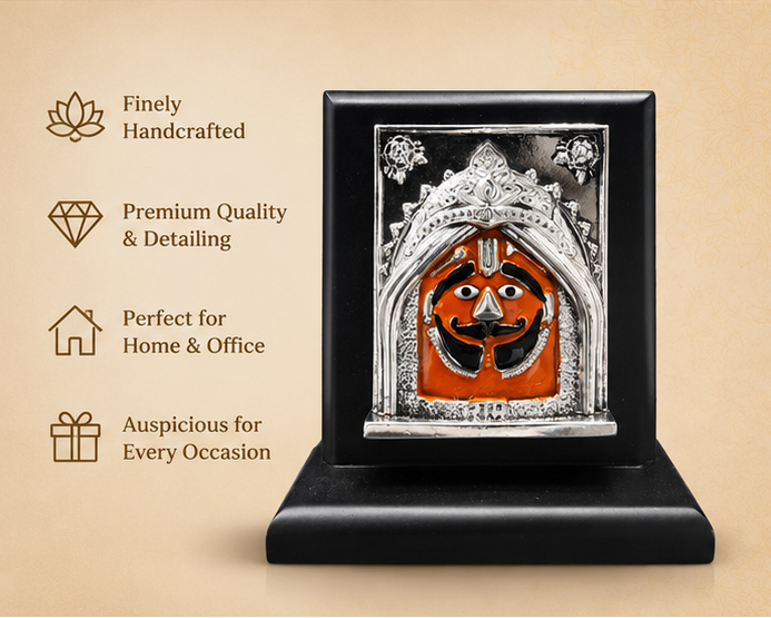 999 Silver Plated Lord Salasar Balaji Idol
