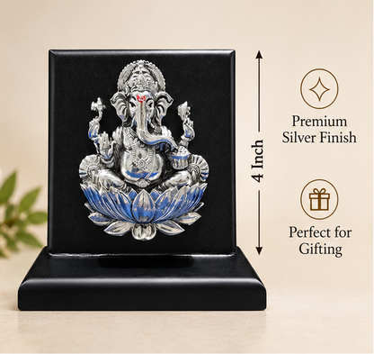 999 Silver Plated Ganesha Ji  Idol