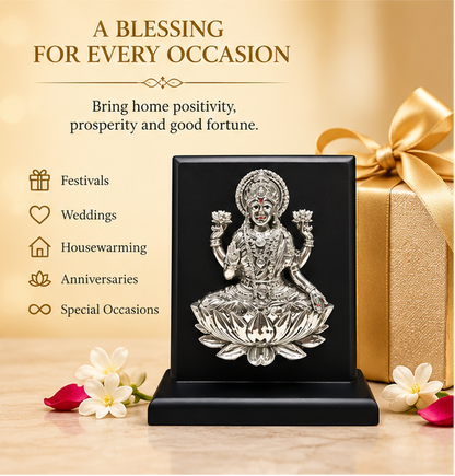999 Silver Plated LaxmiJi Idol