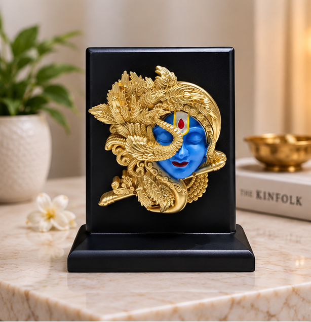 24K Gold Plated Lord Krishnaji  Idol