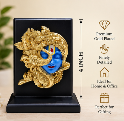 24K Gold Plated Lord Krishnaji  Idol