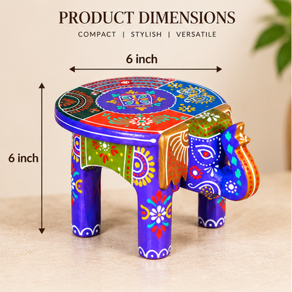 Handcrafted & Hand Painted Heritage Elephant - purple