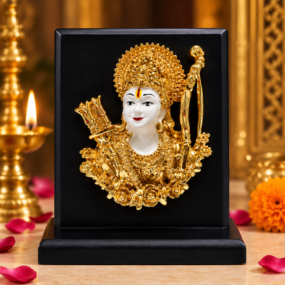 24K Gold Plated Lord Ram Idol