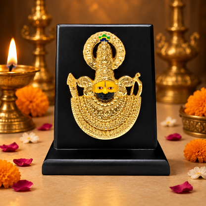 24K Gold Plated Lord Khatu Shyam ji Idol