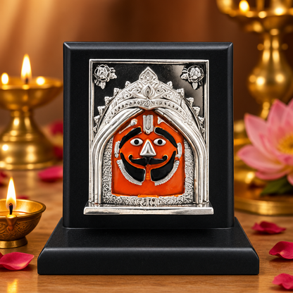 999 Silver Plated Lord Salasar Balaji Idol