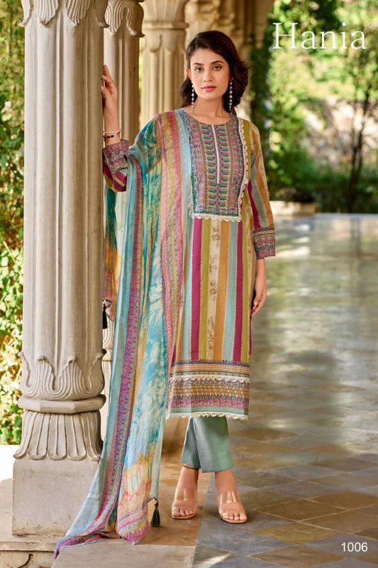 Kilory Trendz Hania Pure Lawn Cotton Salwar Suit With Dupatta