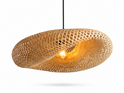 Trendytix Infinity Weave Handcrafted Bamboo Pendant Lamp - 20 inch