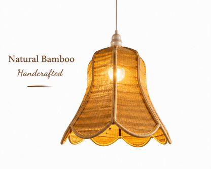 Trendytix Bloom Bell Handcrafted Bamboo Hanging Lamp