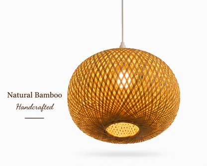 Trendytix OrbWeave Handcrafted Bamboo Pendant Lamp