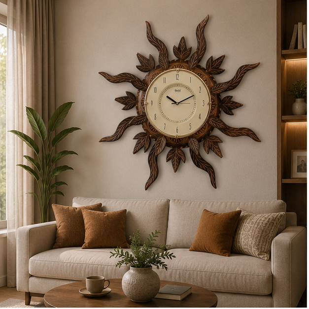 Leaf Radiance Handcrafted wooden Watch