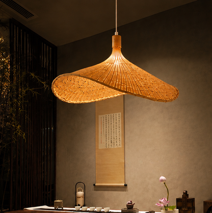 Trendytix Canopy Glow Handcrafted Natural Bamboo Pendant Lamp