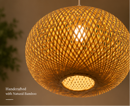 Trendytix OrbWeave Handcrafted Bamboo Pendant Lamp