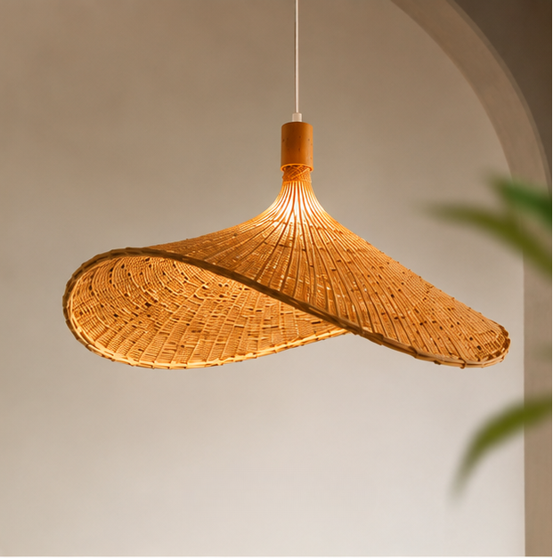 Trendytix Canopy Glow Handcrafted Natural Bamboo Pendant Lamp