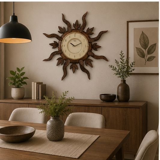 Leaf Radiance Handcrafted wooden Watch
