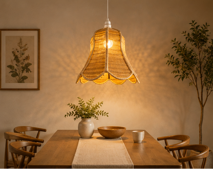 Trendytix Bloom Bell Handcrafted Bamboo Hanging Lamp