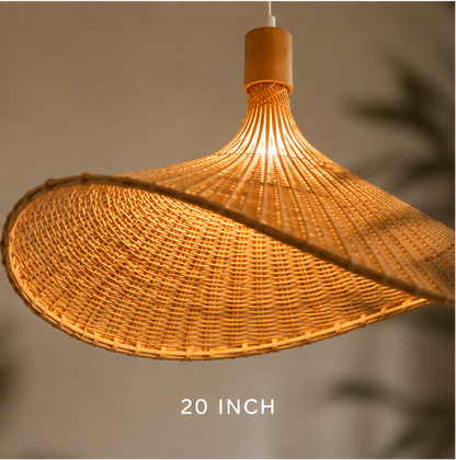 Trendytix Canopy Glow Handcrafted Natural Bamboo Pendant Lamp
