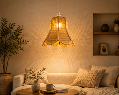 Trendytix Bloom Bell Handcrafted Bamboo Hanging Lamp