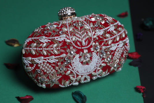 Veshakart Handmade Luxurious Embroided Clutches