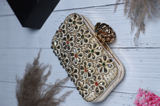 Veshakart Handmade Luxurious Embroided Clutches