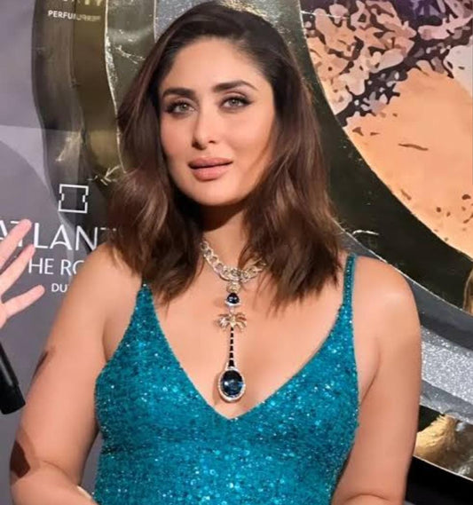 Veshakart Premium Handcrafted American Diamond  Kareena Kapoor Inspired Necklace Sets