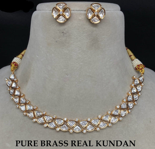 Veshakart Handcrafted Kundan Necklace Set