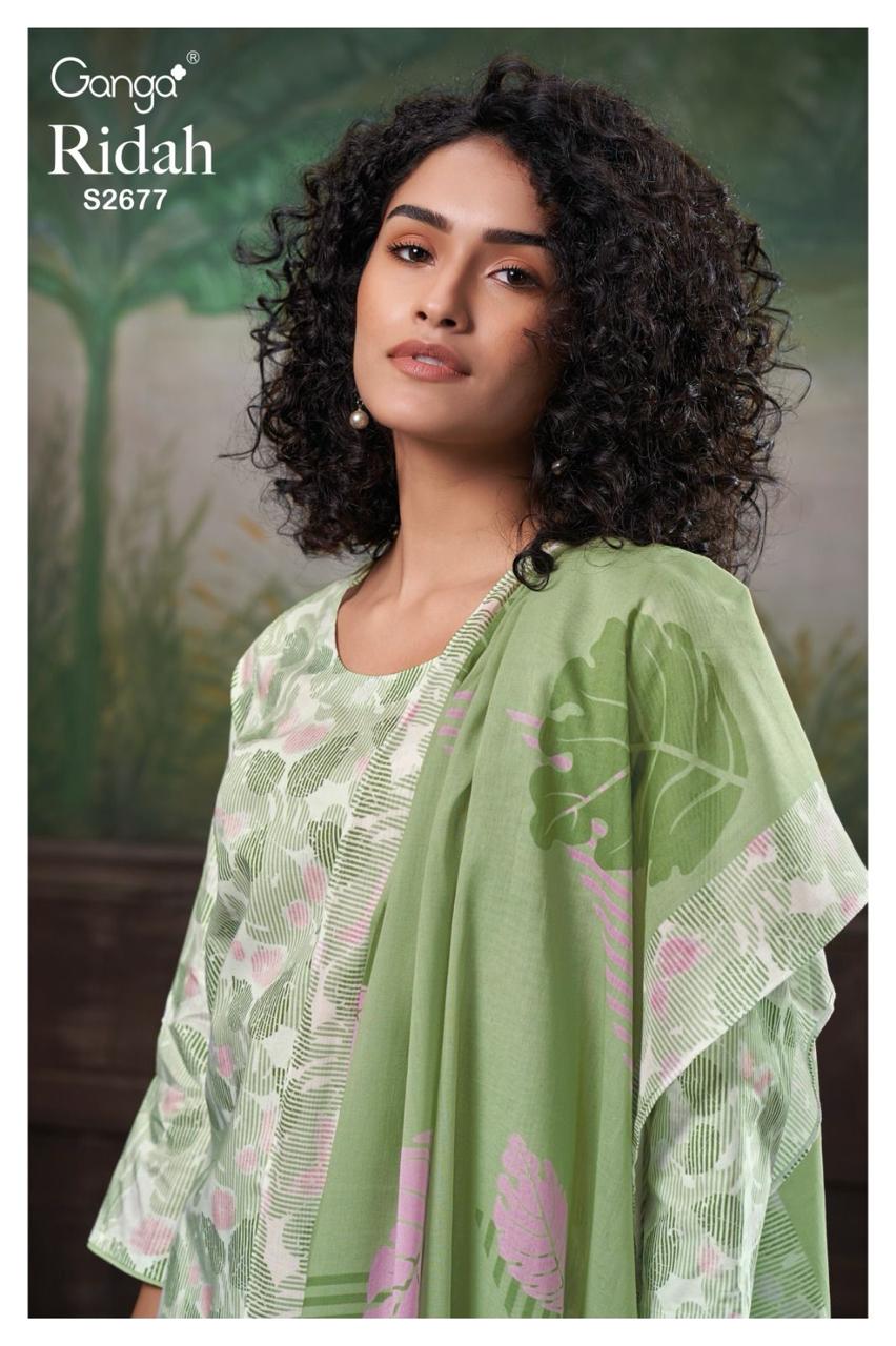 Ganga Fashions RIDHA Cotton Salwar Suit With Dupatta