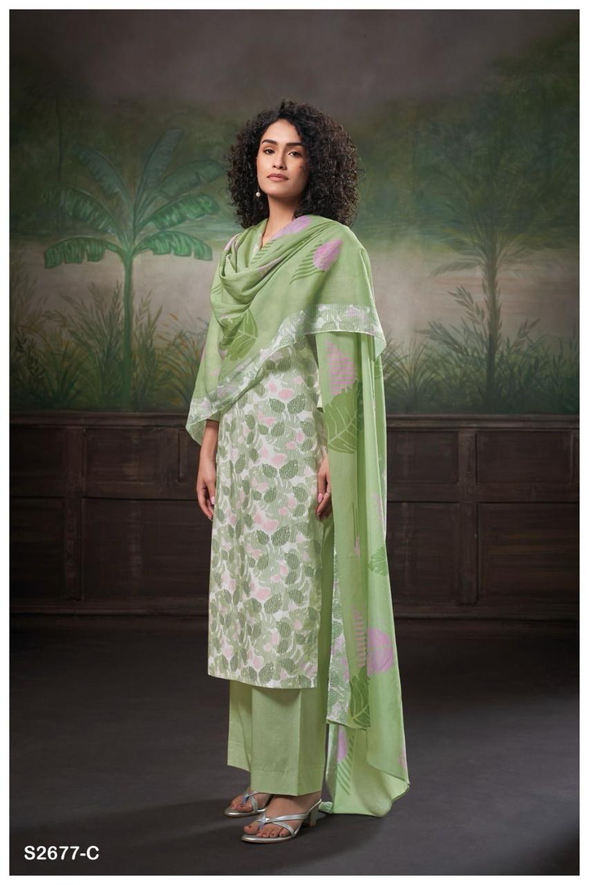 Ganga Fashions RIDHA Cotton Salwar Suit With Dupatta